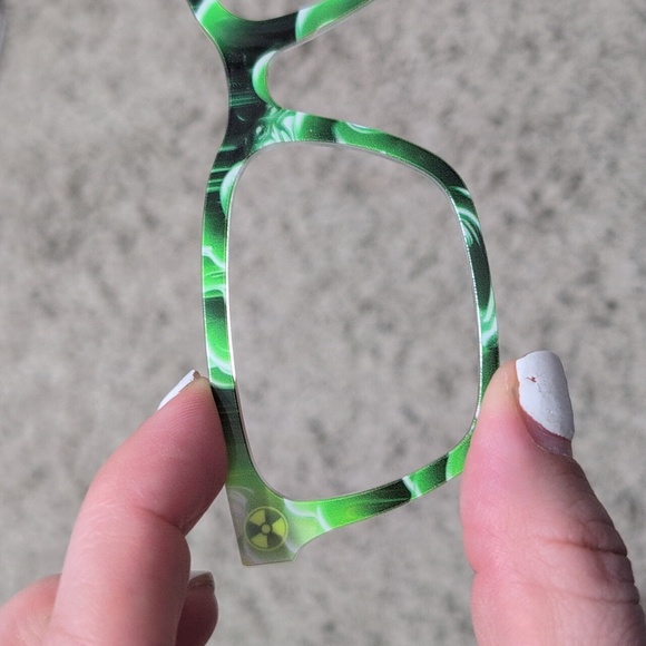 Pair Eyewear Larkin Magnetic Topper Green Hazard Biohazard - Picture 2 of 5